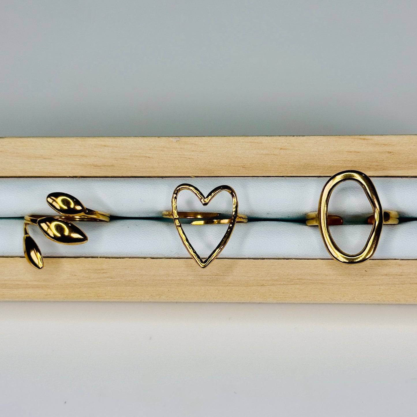 Rings Gold Plated Stainless Steel