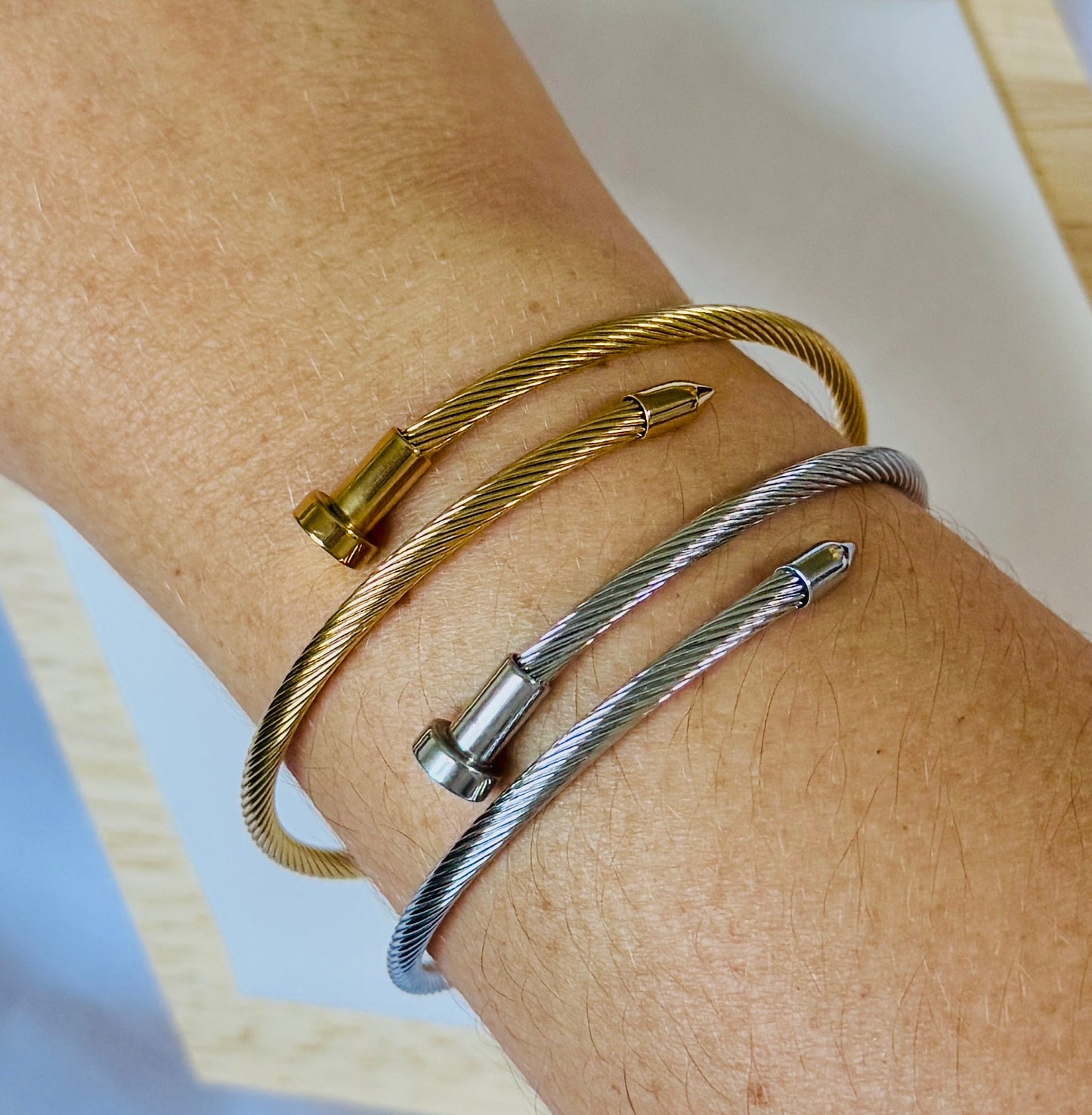 Steel Nail Bracelet
