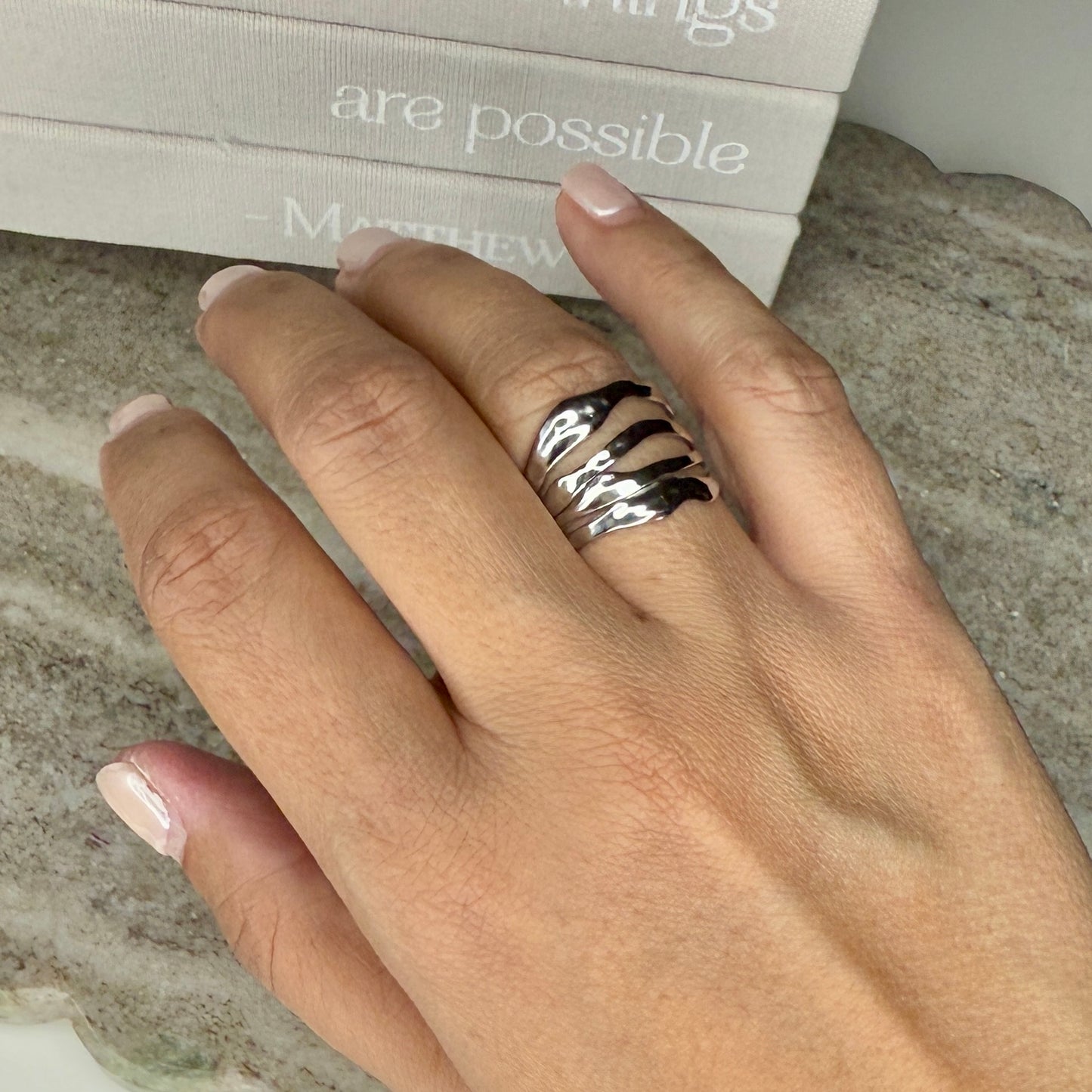 Rings Silver Stainless Steel