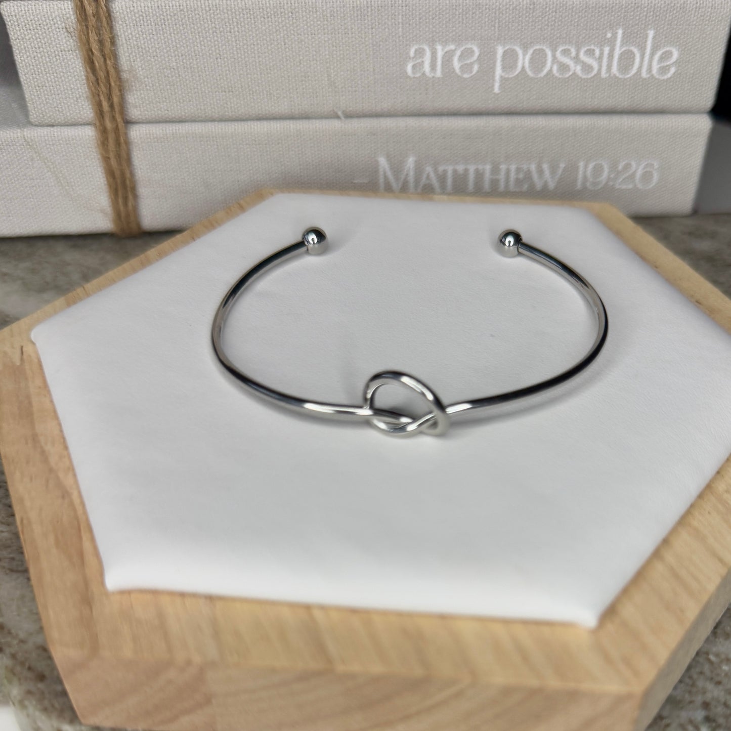 Knot Silver Steel Bracelet