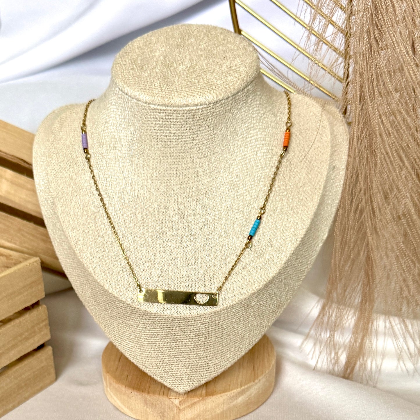Merce Gold Heart Necklace