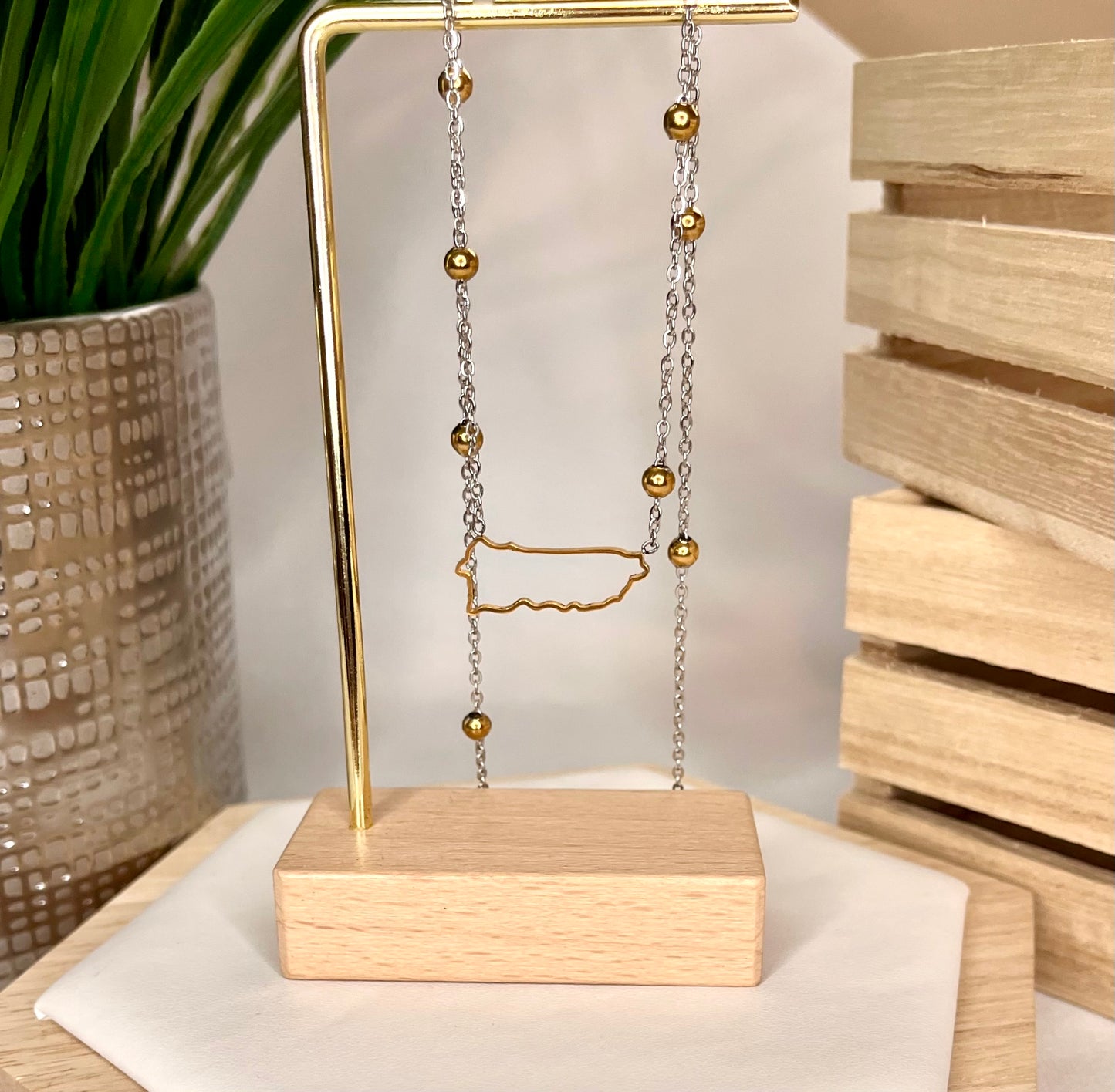 PR Gold & Silver Necklace