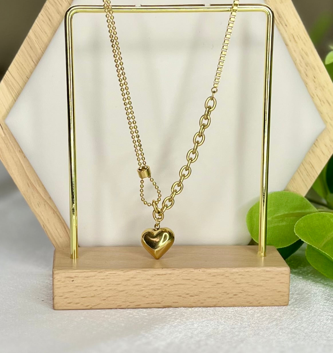 Rocio Heart Gold Set