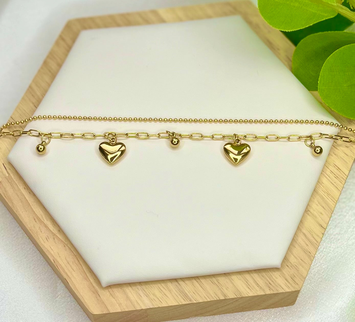 Rocio Heart Gold Set