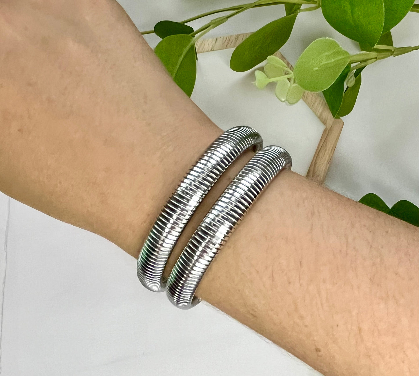 Elastic Silver Bracelet