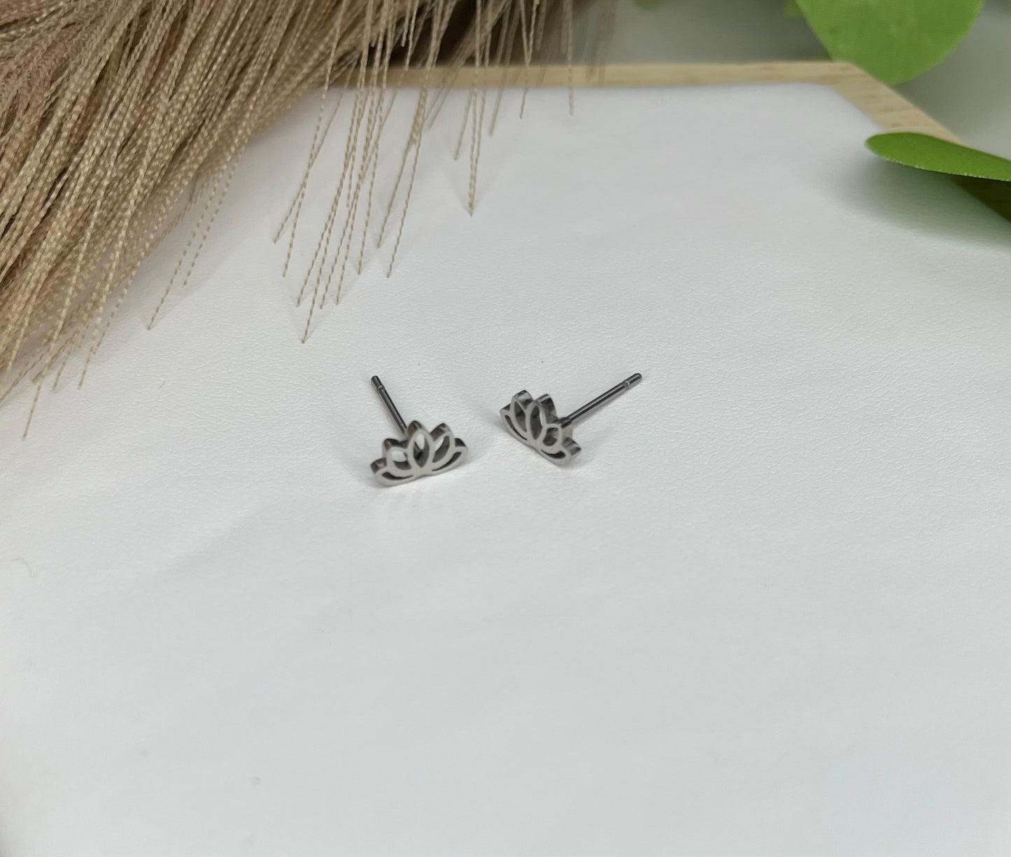 Lotus Silver Earring